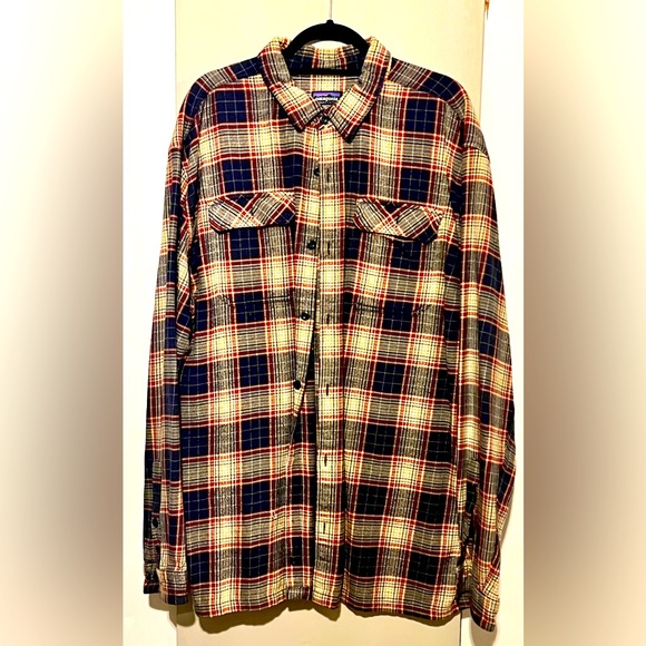 PATAGONIA Fjord Flannel Shirt - 100% Organic Cotton - Size XXL - Picture 2 of 4